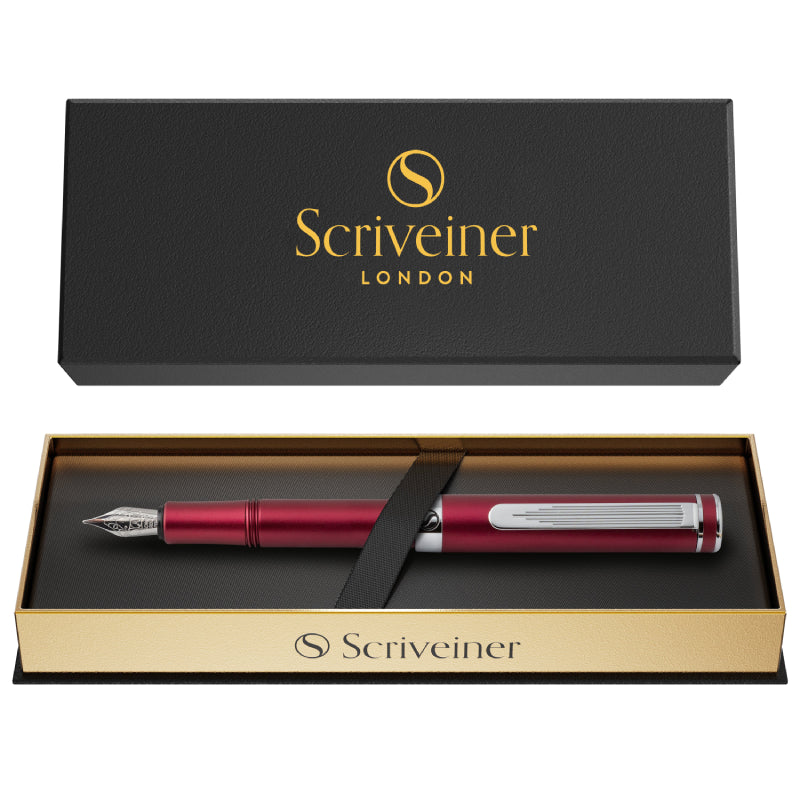 Pluma estilográfica Scriveiner Pocket Pen Rojo mate - Punta media