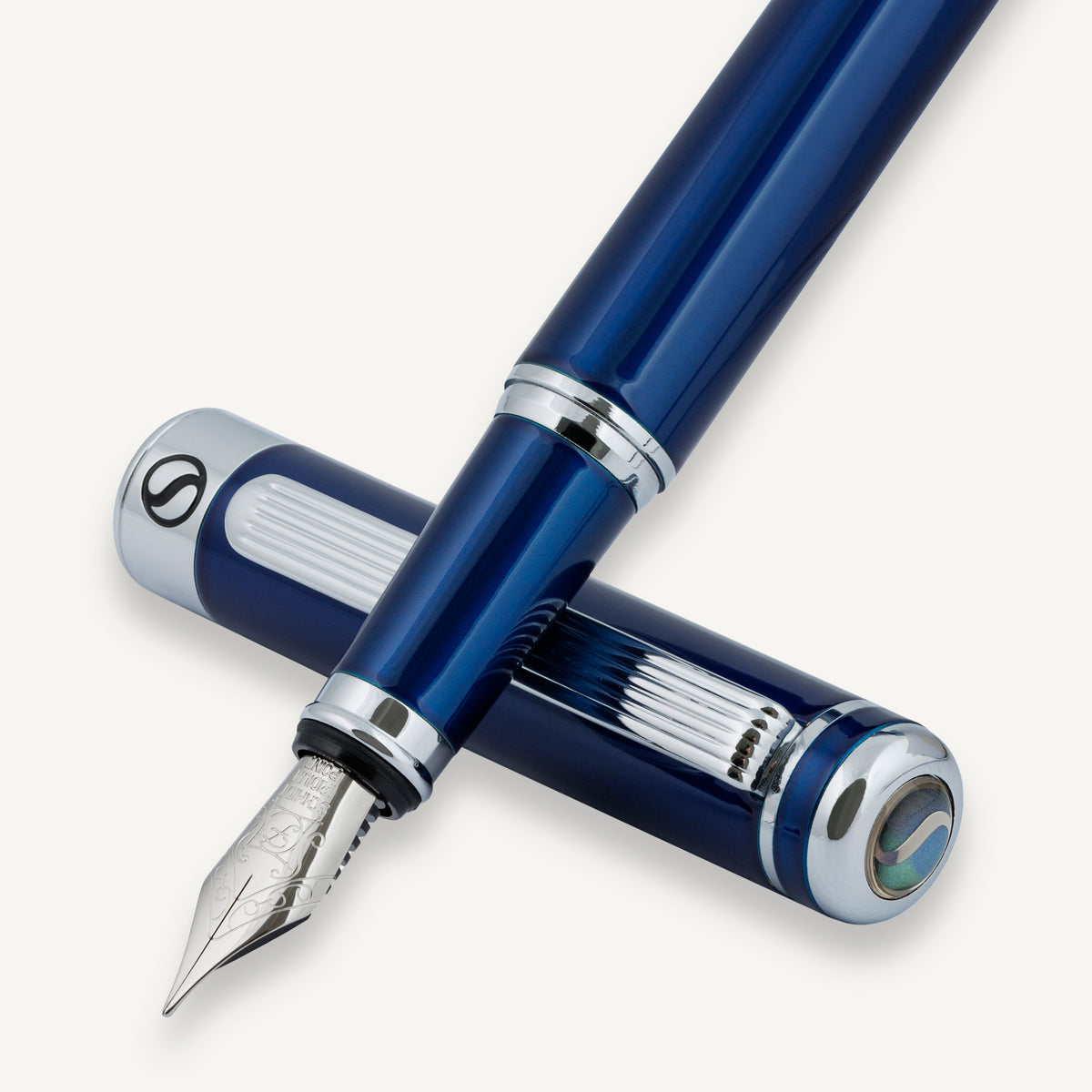 Stylo-plume classique Scriveiner bleu nuit - Pointe fine