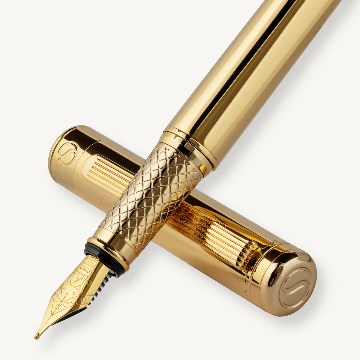 Stylo-plume classique Scriveiner or - Pointe moyenne