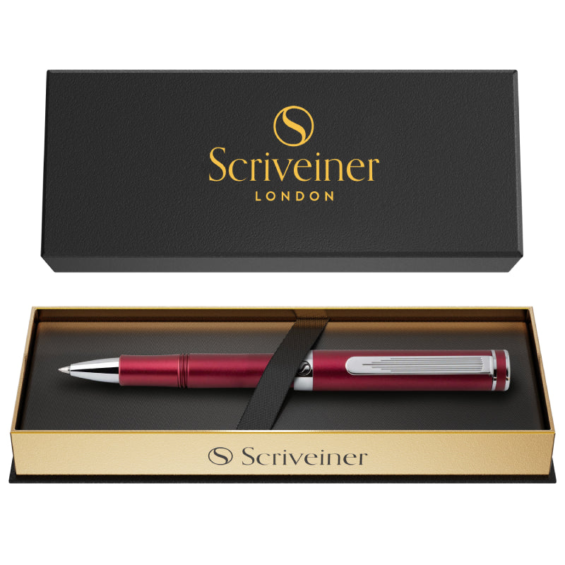 Stylo roller Scriveiner Pocket Pen rouge mat