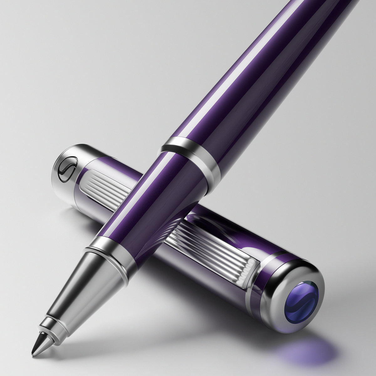 Scriveiner Classic Aubergine Rollerball Pen