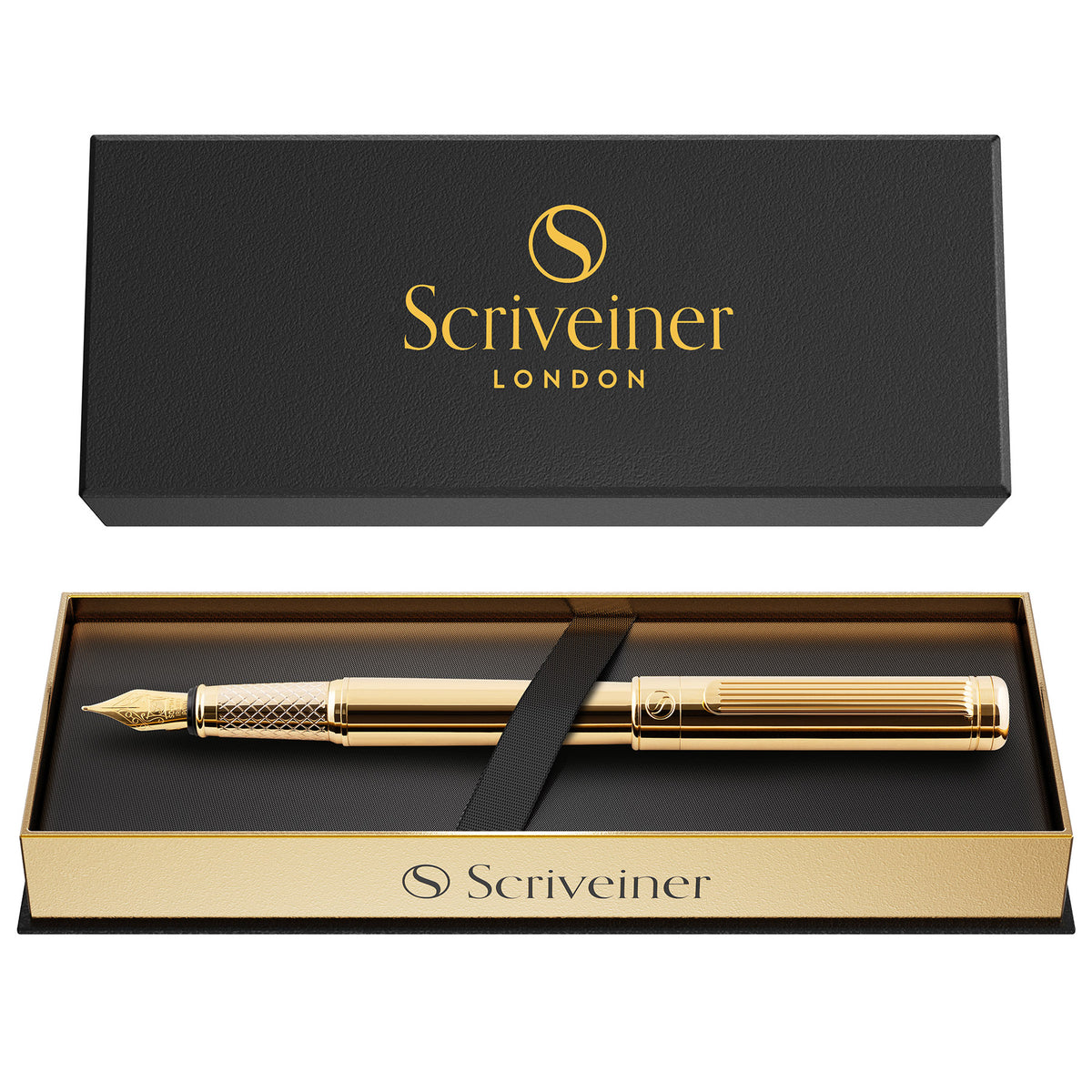 Stylo-plume classique Scriveiner or - Pointe moyenne