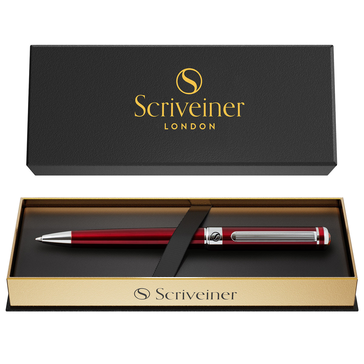 Scriveiner Classic Crimson Red Ballpoint Pen