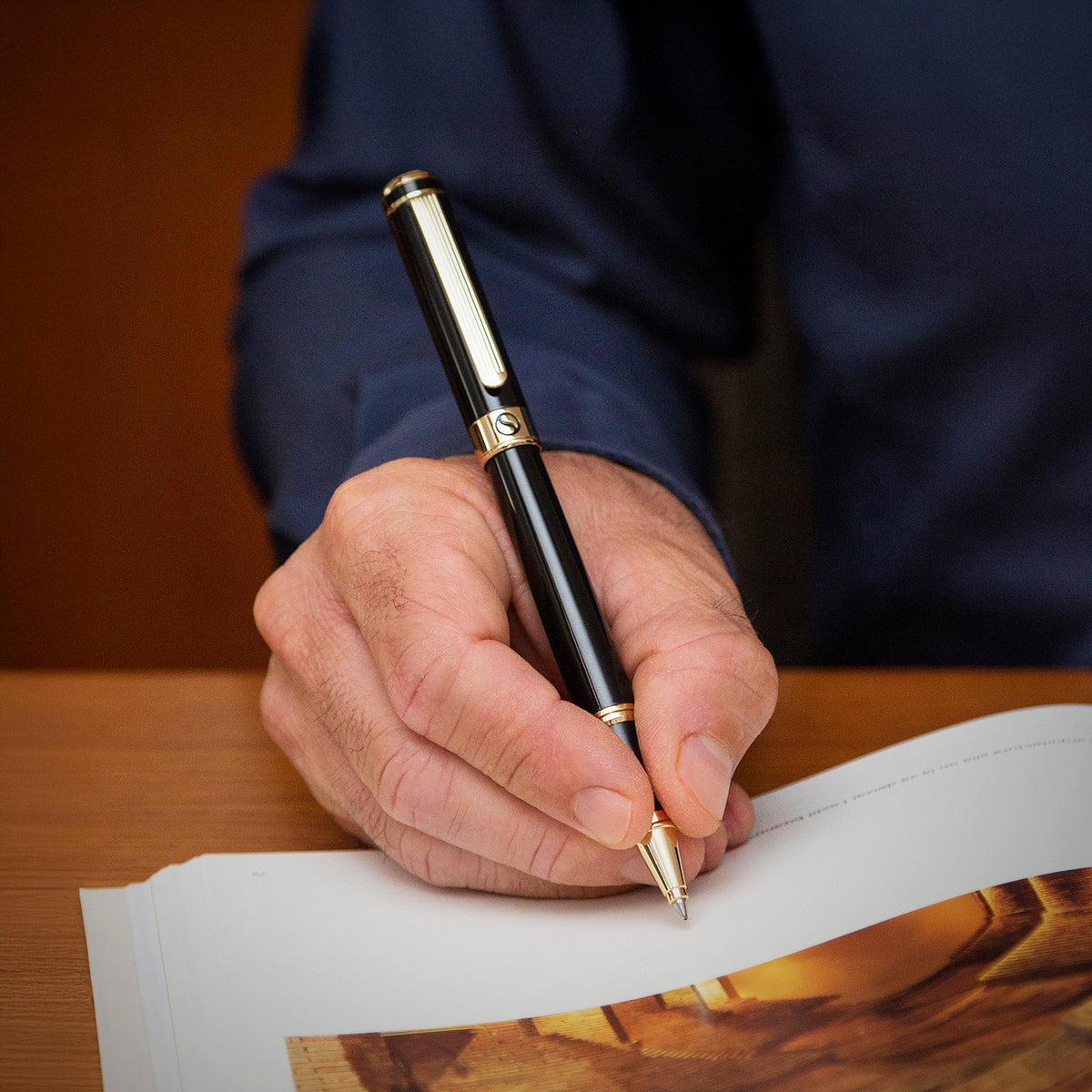 Penna rollerball Scriveiner Classic Lacca Nera