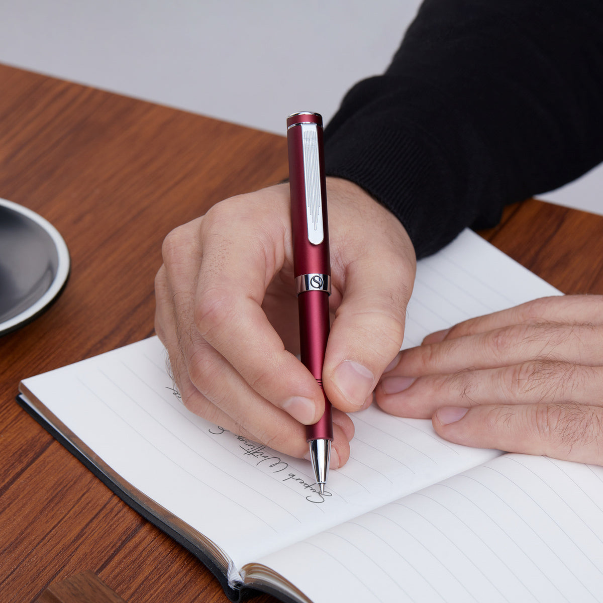 Stylo roller Scriveiner Pocket Pen rouge mat