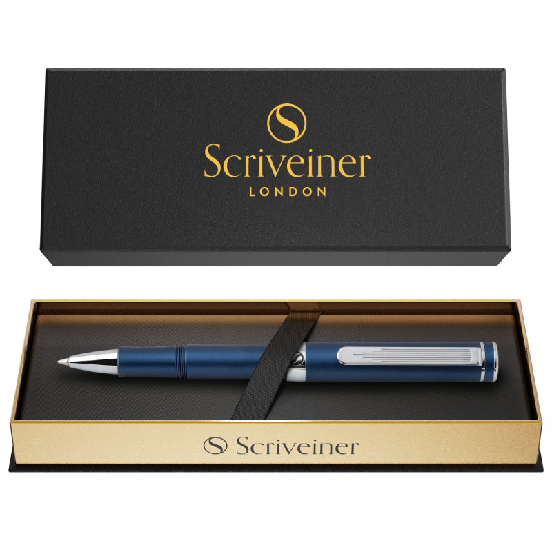 Stylo roller Scriveiner Pocket Pen bleu mat