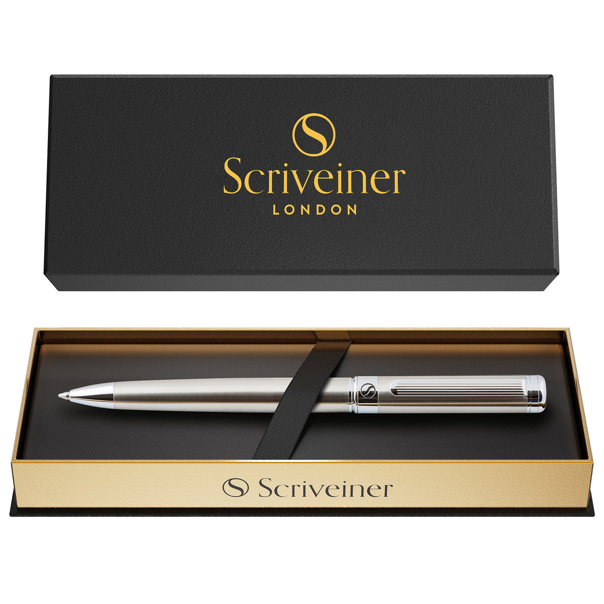 Scriveiner Classic Roestvrijstalen Balpen