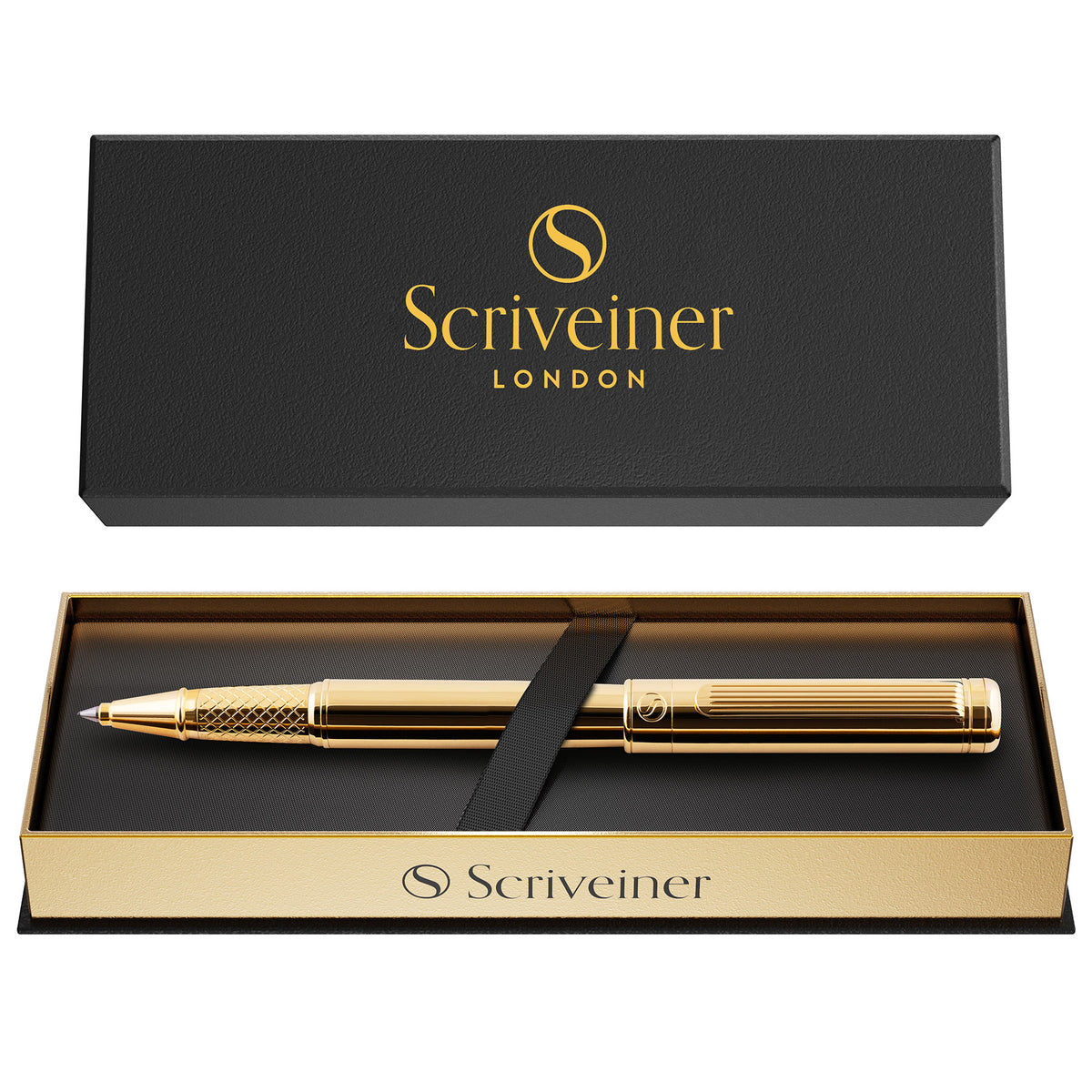 Stylo roller classique Scriveiner or