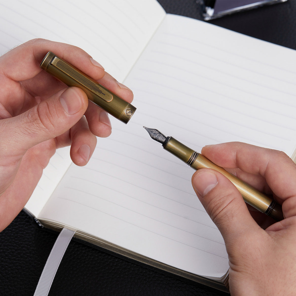 Scriveiner Pocket Pen Bronze Fountain Pen - Medium Nib