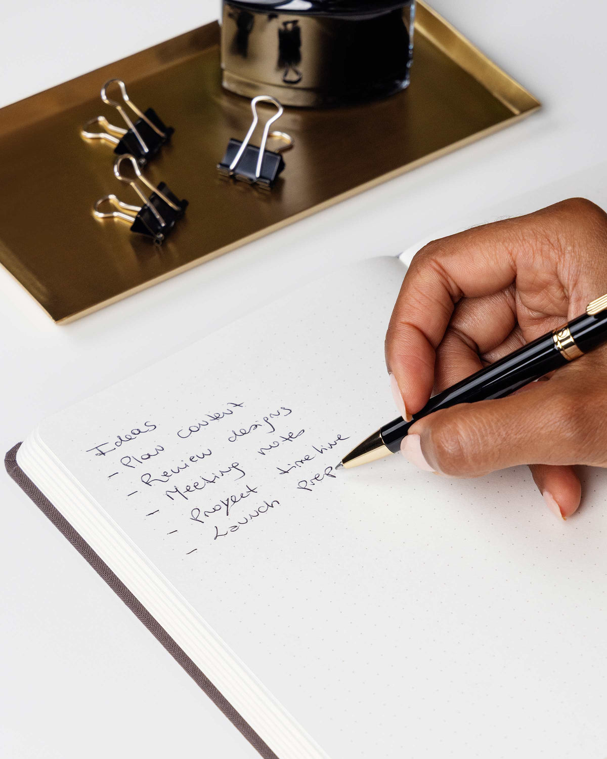 Scriveiner Hard Cover Dotted Notebook